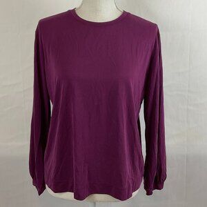 Another Love Top S Purple Long Sleeve
